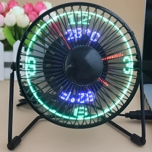 Настольный вентилятор с проекцией часов и температуры вентилятор с проекцией