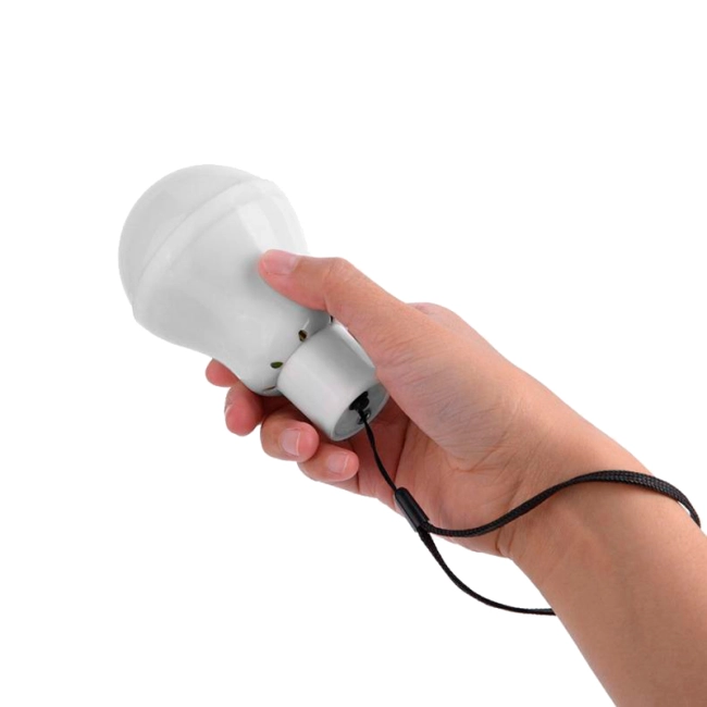 светодиодная лампа с солнечной батареей и зарядкой