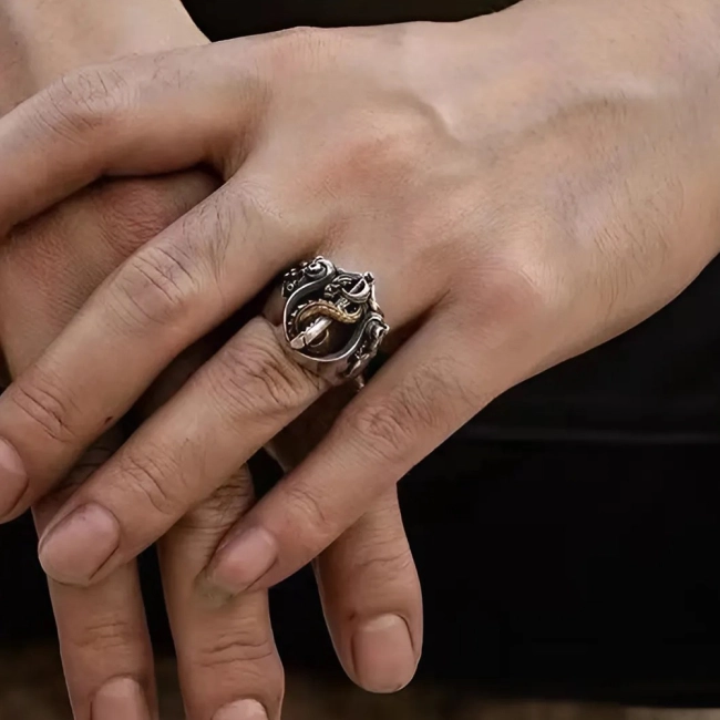 Большое кольцо для мужчин