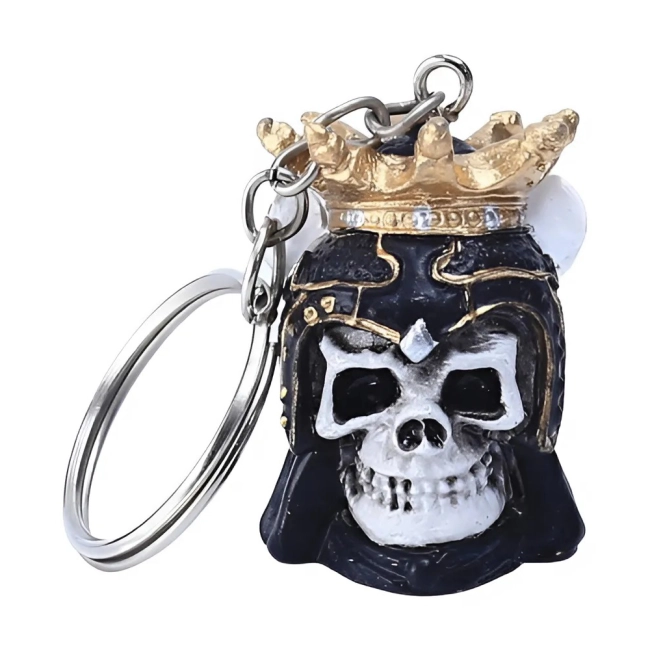 Брелок з черепом на ключі