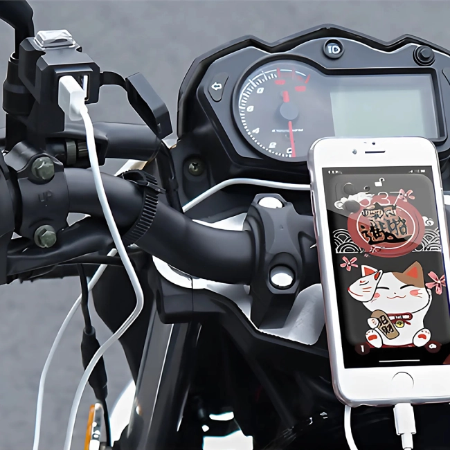 usb-порты на мотоцикл