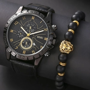 браслет с часами для мужчин