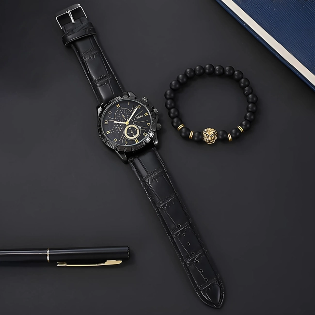 мужские часы на руку с браслетом