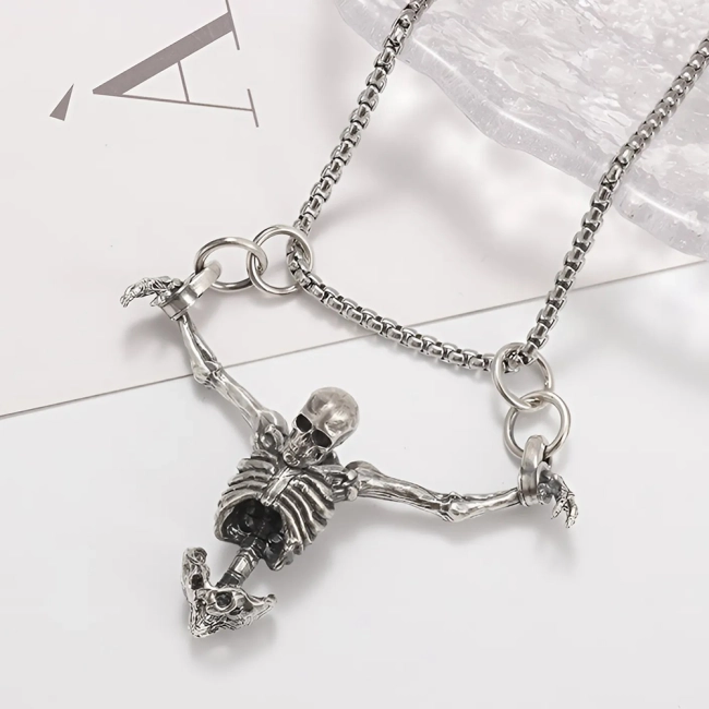 Кулон на шею скелет