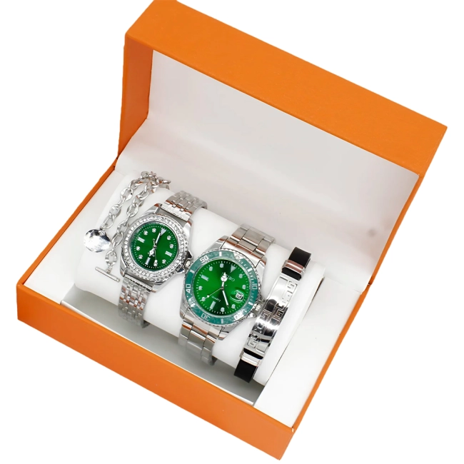 парный набор браслеты и часы