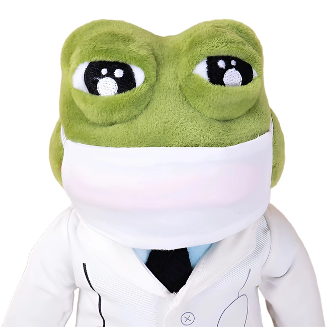 плюшевая лягушка Пепе