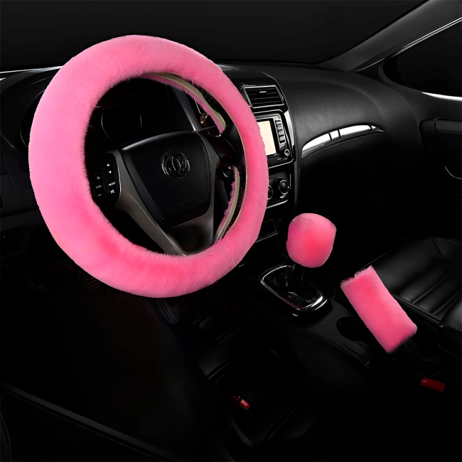 пушистые чехлы на руль