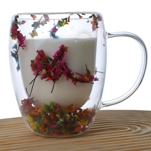 кружка для чая с цветами