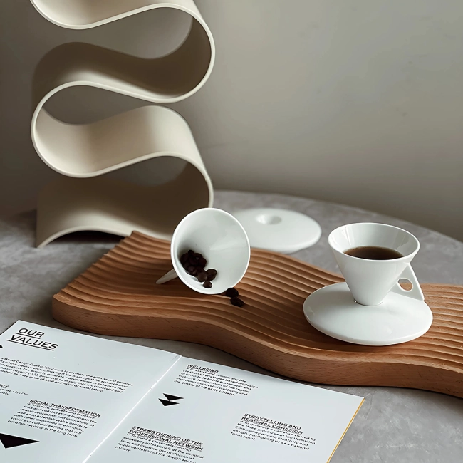 чашка у ретро стилі