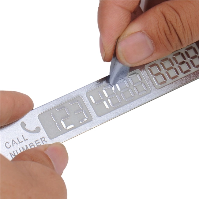 табличка на машину з номером телефону