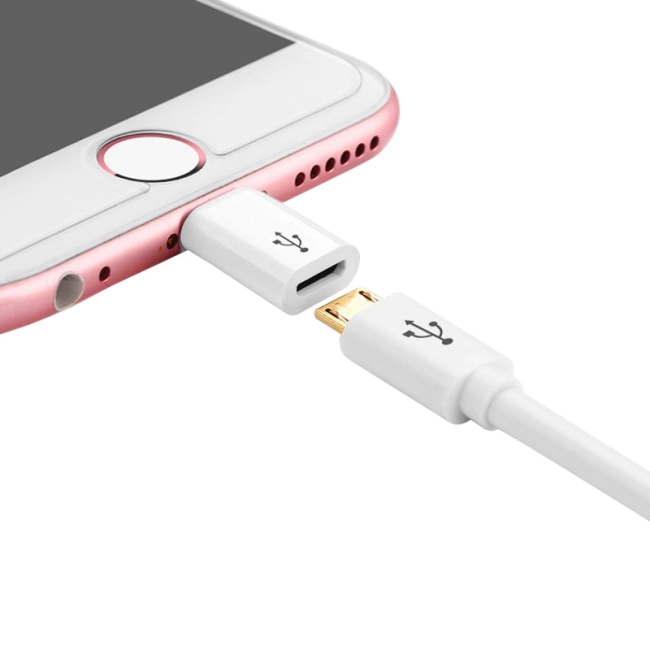 переходник с микро юсб на айфон 5