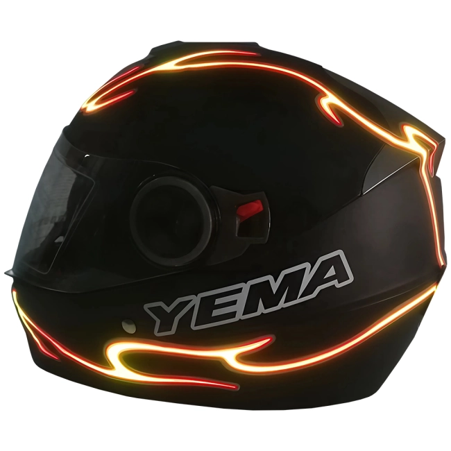 подсветка на мотошлем