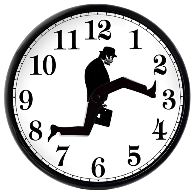 смішний годинник на стіну