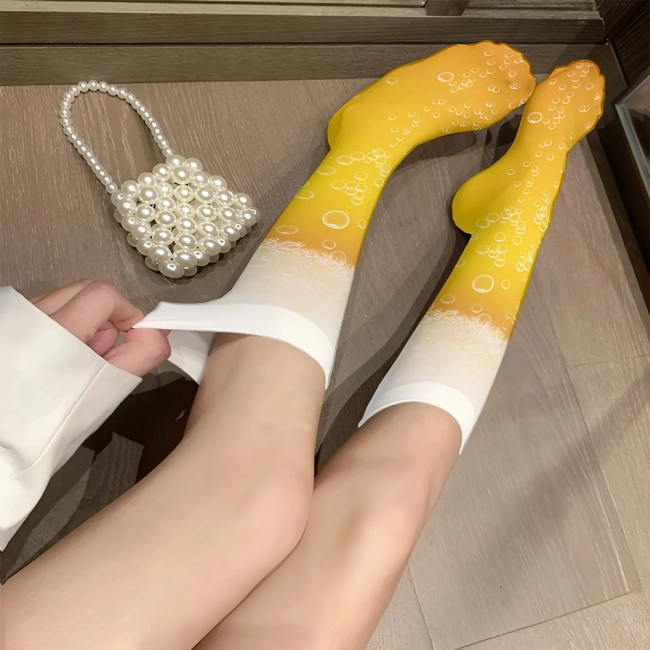 Носки с принтом пива