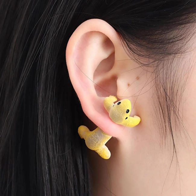 Серьги ящерицы