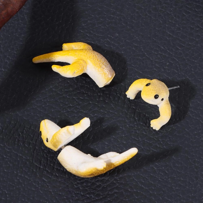 Серьги с ящерицами