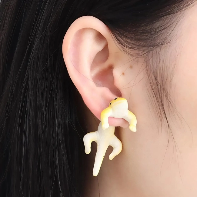 Серьги в виде ящериц