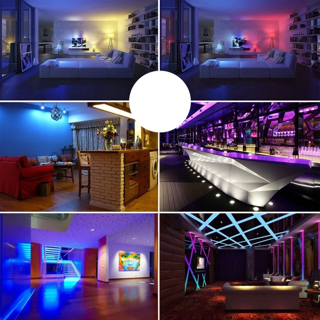 RGB LED лампочка