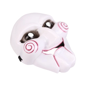 Маска ляльки Біллі з фільму Пила (Saw) для Хеллоуїна Маска з фільму пила