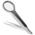 пинцет с увеличительным стеклом