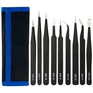 Набір пінцетів із 9 шт. набір пінцетів