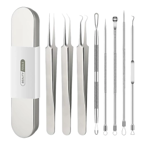 Инструменты для механической чистки лица (набор из 8 шт) Инструменты для механической чистки лица