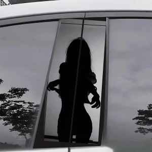 Наклейка с девушкой на авто