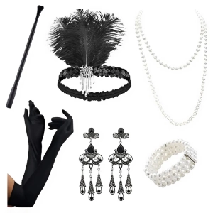 Украшения в стиле Гэтсби 1920-х для косплея Украшения в стиле Гэтсби