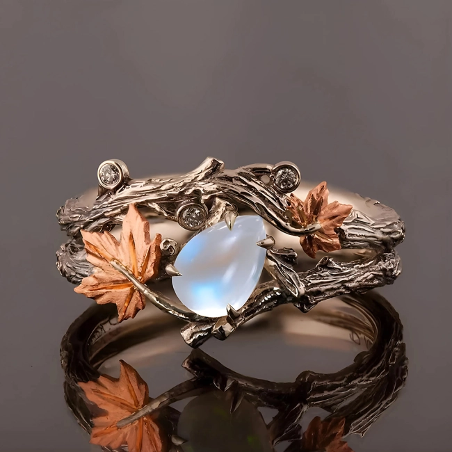 кільце гілки з листям