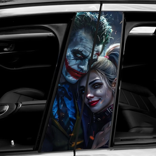 наклейка на центральную стойку автомобиля