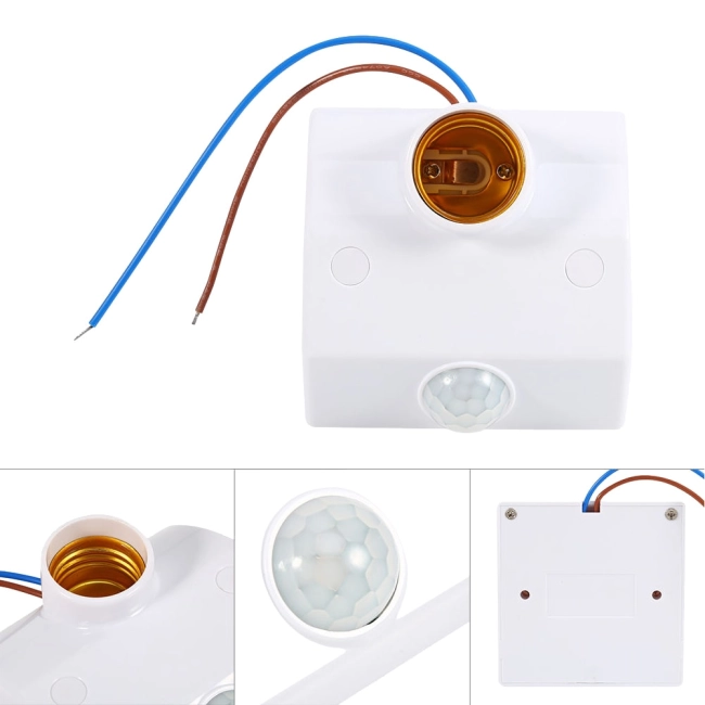 патрон для лампочки с датчиком движения