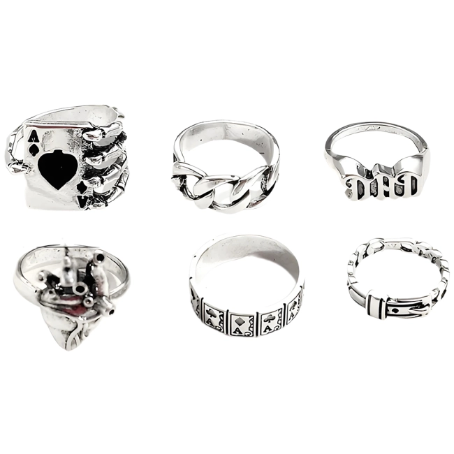 комплект из 6 колец