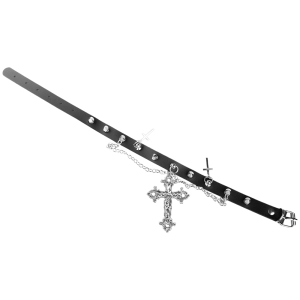 Чокер для женщины с крестом и шипами чокер для женщины