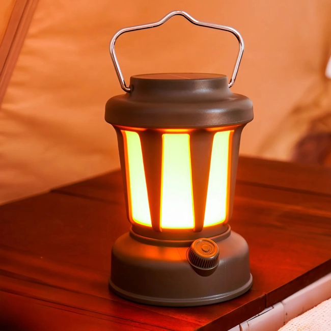 кемпинговый фонарь с солнечной панелью