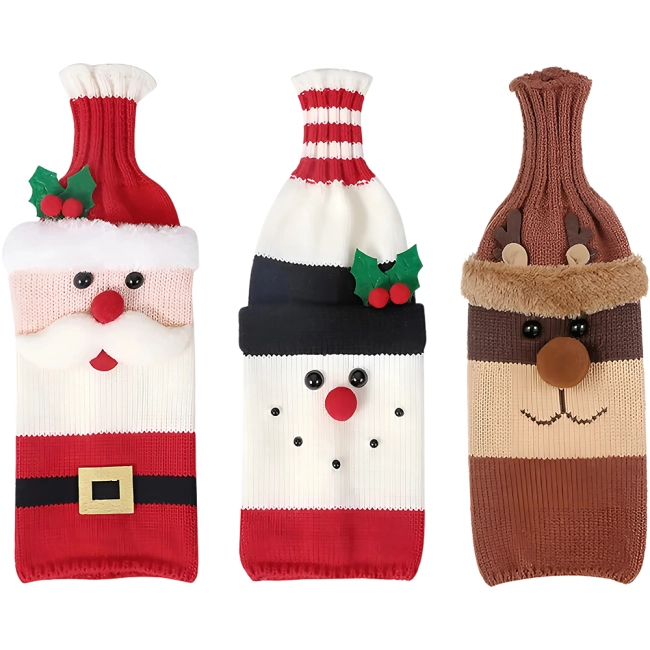 чехол для бутылки на новый год