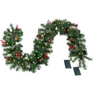 Ялинкова гірлянда для прикраси каміна ялинова гірлянда