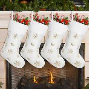 Новорічна шкарпетка для каміна новорічна шкарпетка