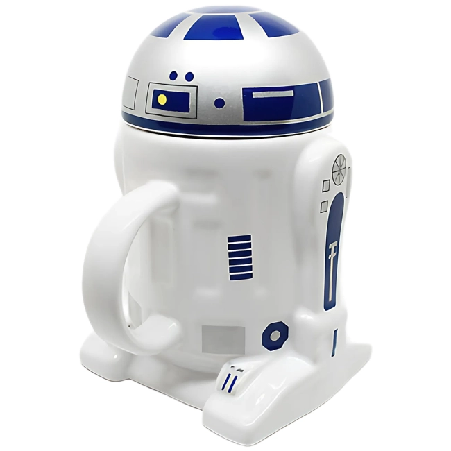 чашка в виде робота дроида