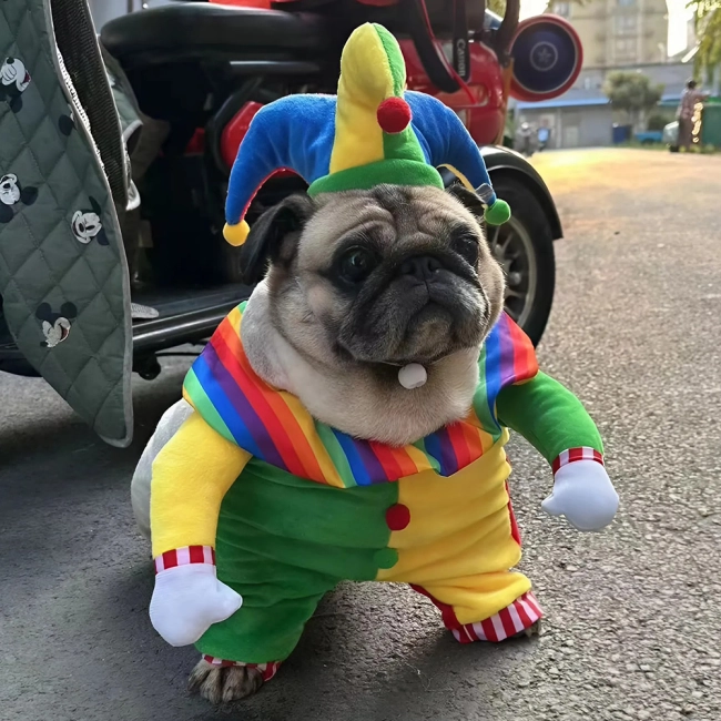 костюм клоуна для собаки