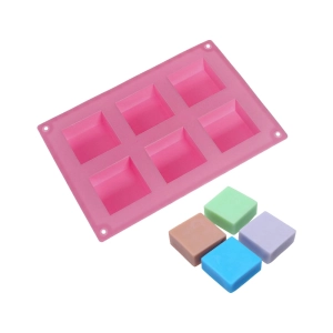 Прямоугольные силиконовые формы для мыла ручной работы на 6 шт силиконовые формы для мыла ручной работы