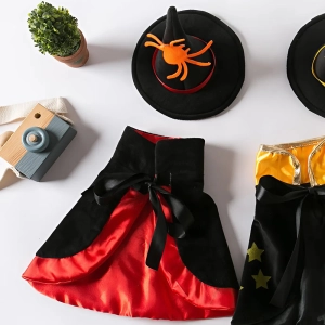 Накидка для собаки со шляпой ведьмы накидка для собаки