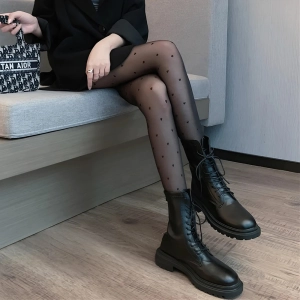 Жіночі теплі колготки з сердечками Жіночі теплі колготки