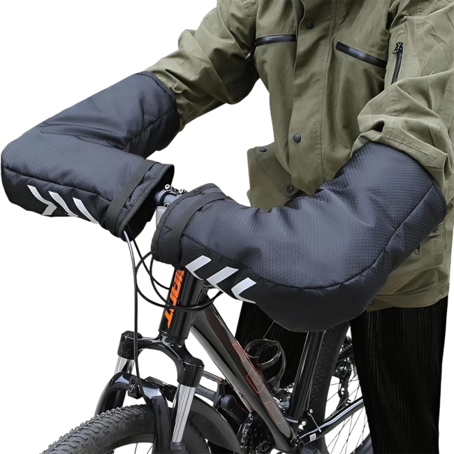 варежки на руль велосипеда