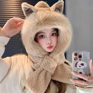 Женская шапка-шарф