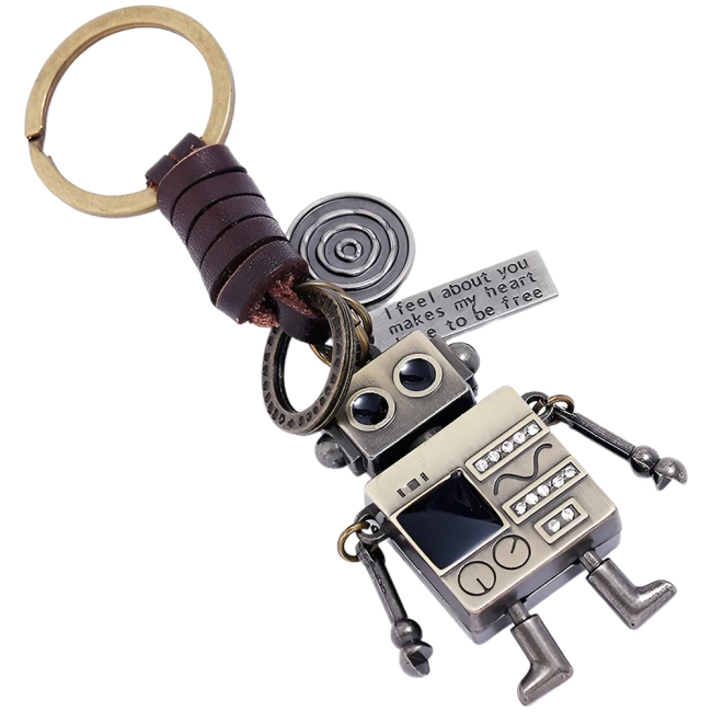 робот брелок на ключ