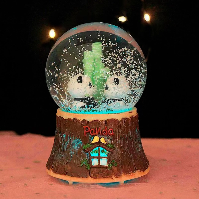 снежный шар с подсветкой