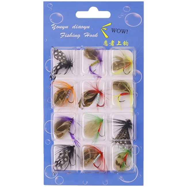 12 крючков мушек