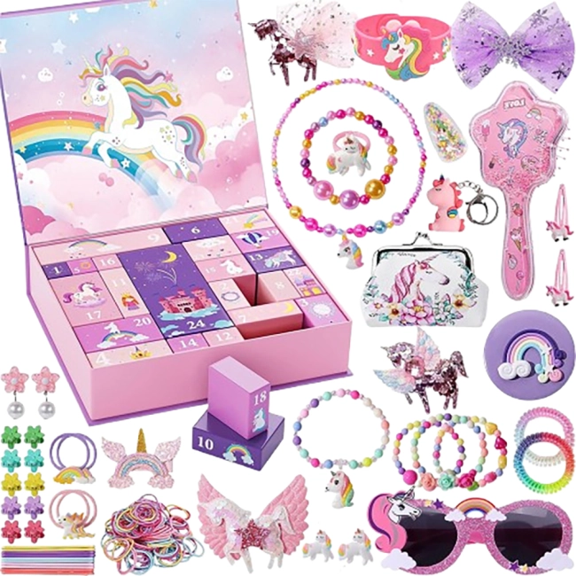 адвент-календарь с подарками для девочек