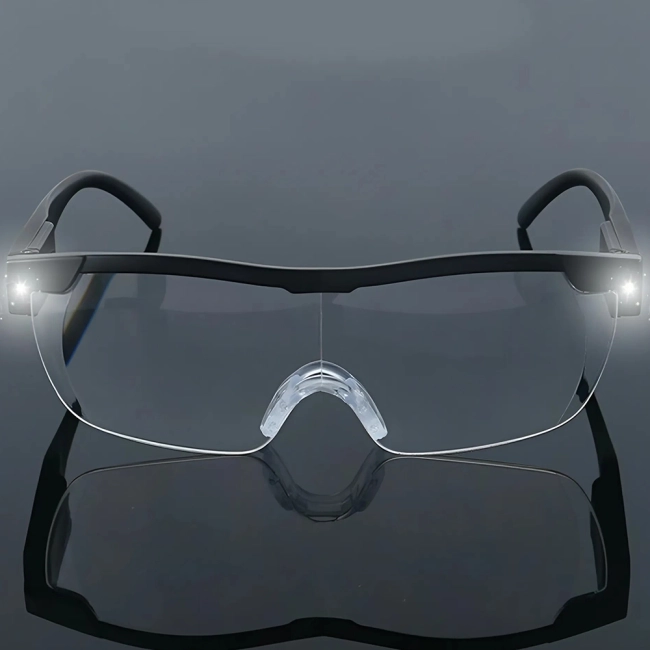 очки-лупы с подсветкой