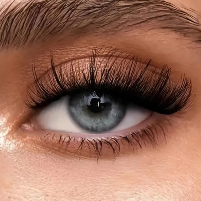 накладные ресницы лисий эффект